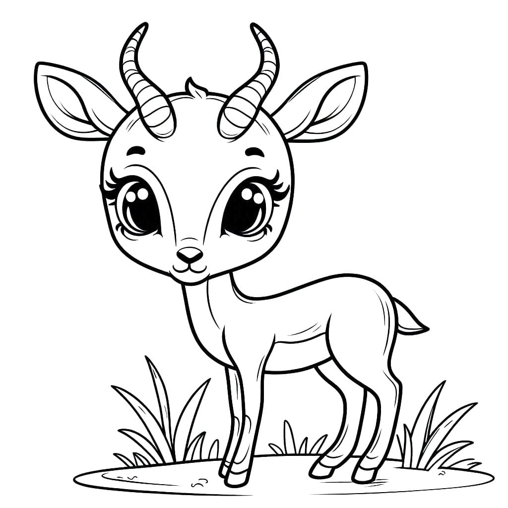 ぬりえページ: ガゼル (動物) #219888 - 無料の印刷可能なぬりえページ