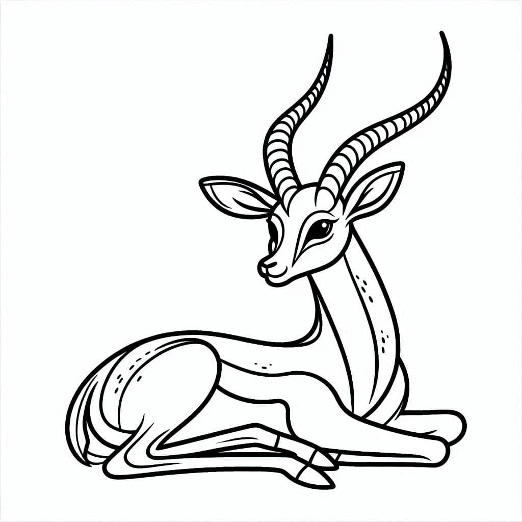 ぬりえページ: ガゼル (動物) #219895 - 無料の印刷可能なぬりえページ