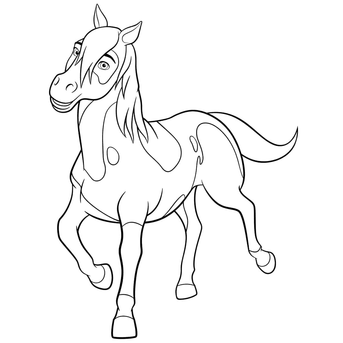 ぬりえページ: Spirit (アニメーション映画) #195417 - 無料の印刷可能なぬりえページ