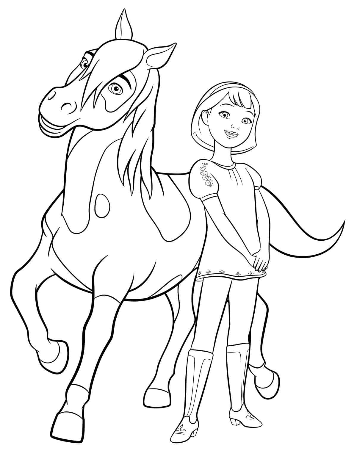 ぬりえページ: Spirit (アニメーション映画) #195419 - 無料の印刷可能なぬりえページ