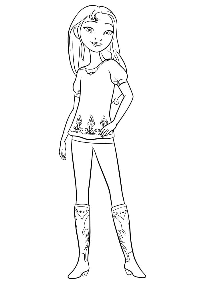 ぬりえページ: Spirit (アニメーション映画) #195422 - 無料の印刷可能なぬりえページ