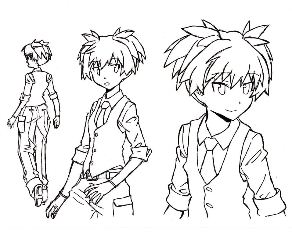 ぬりえページ: 暗殺教室 (アニメとマンガ) #184487 - 無料の印刷可能なぬりえページ