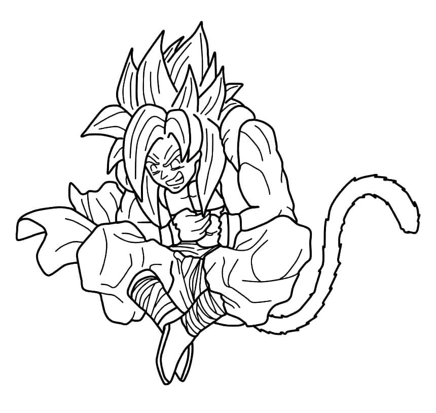 ぬりえページ: ドラゴンボールZのゴジータ (アニメとマンガ) #191524 - 無料の印刷可能なぬりえページ