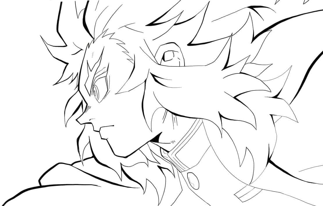 ぬりえページ: 煉獄杏寿郎 (アニメとマンガ) #220450 - 無料の印刷可能なぬりえページ