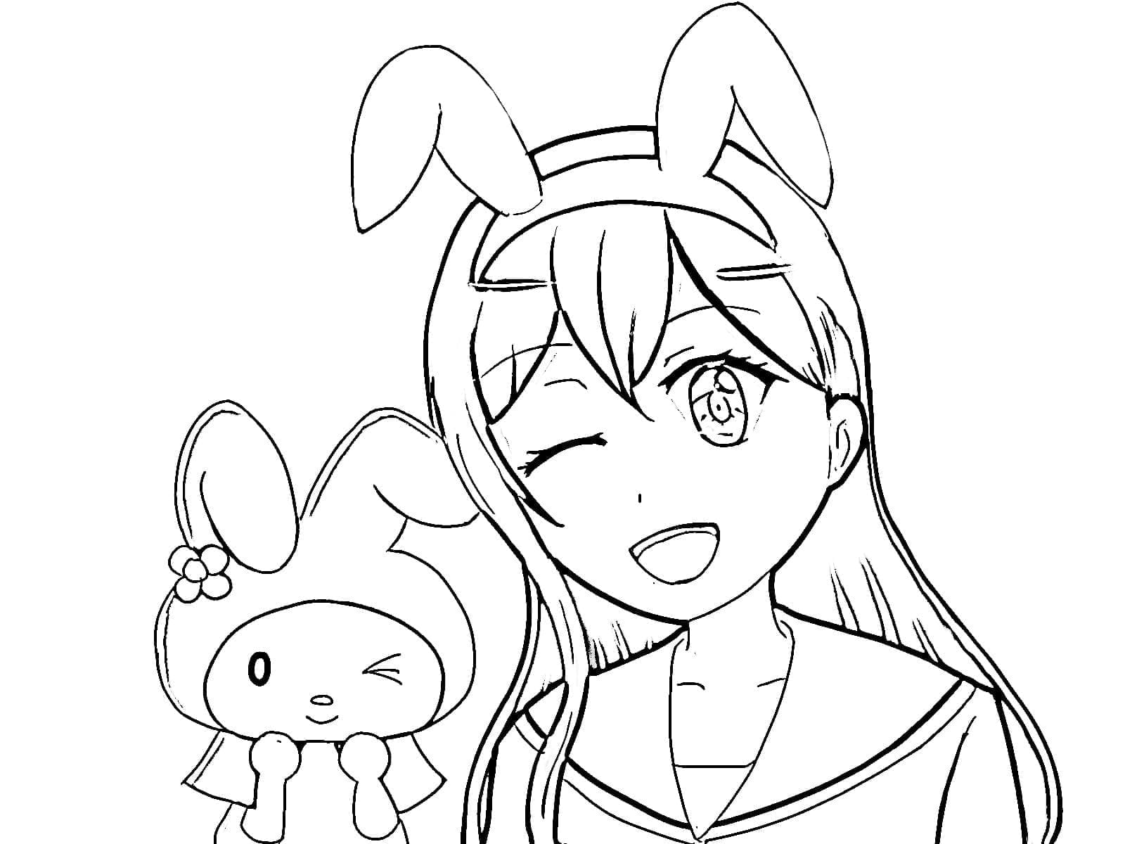 ぬりえページ: マイメロディ (アニメとマンガ) #220014 - 無料の印刷可能なぬりえページ