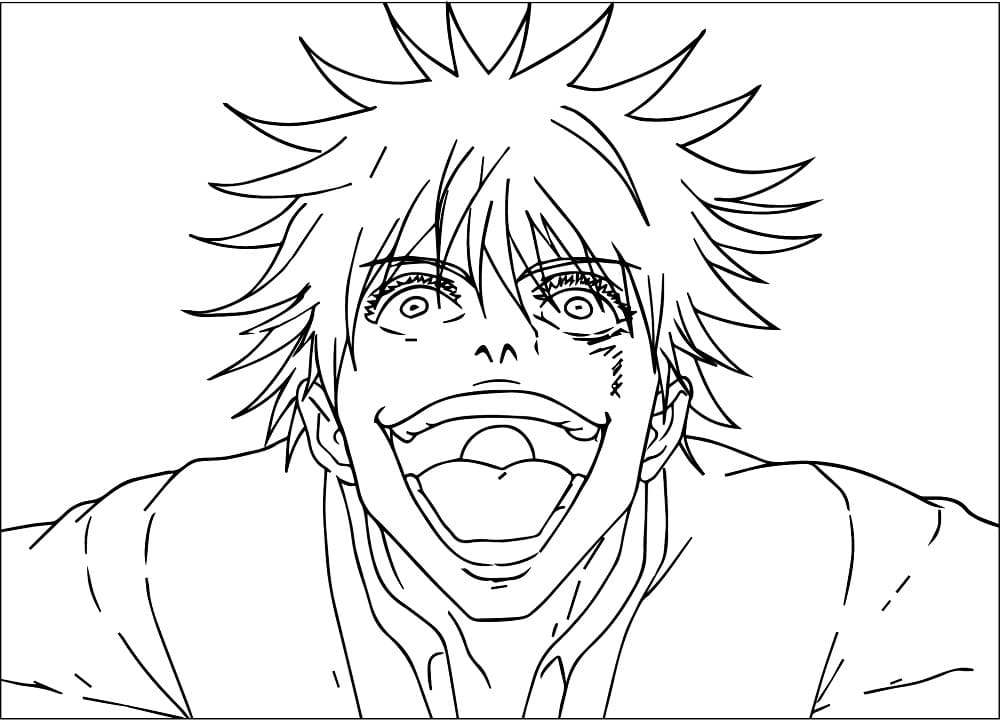 ぬりえページ: 五条悟 (アニメとマンガ) #220380 - 無料の印刷可能なぬりえページ