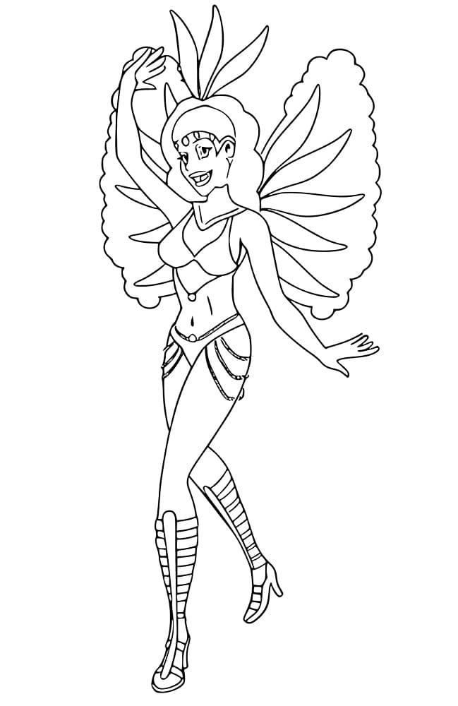 ぬりえページ: ブラジルサンバダンサー (キャリアと職業) #191780 - 無料の印刷可能なぬりえページ