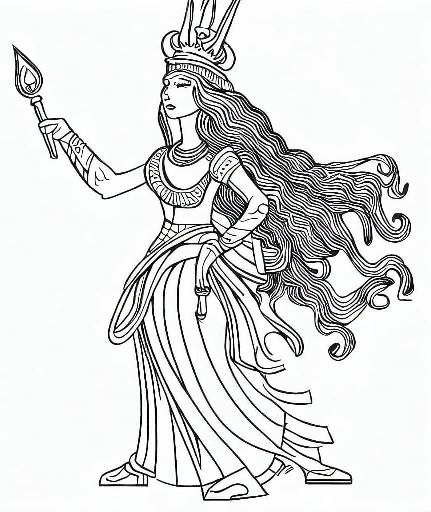 ぬりえページ: アセナテ (アニメキャラクター) #182349 - 無料の印刷可能なぬりえページ