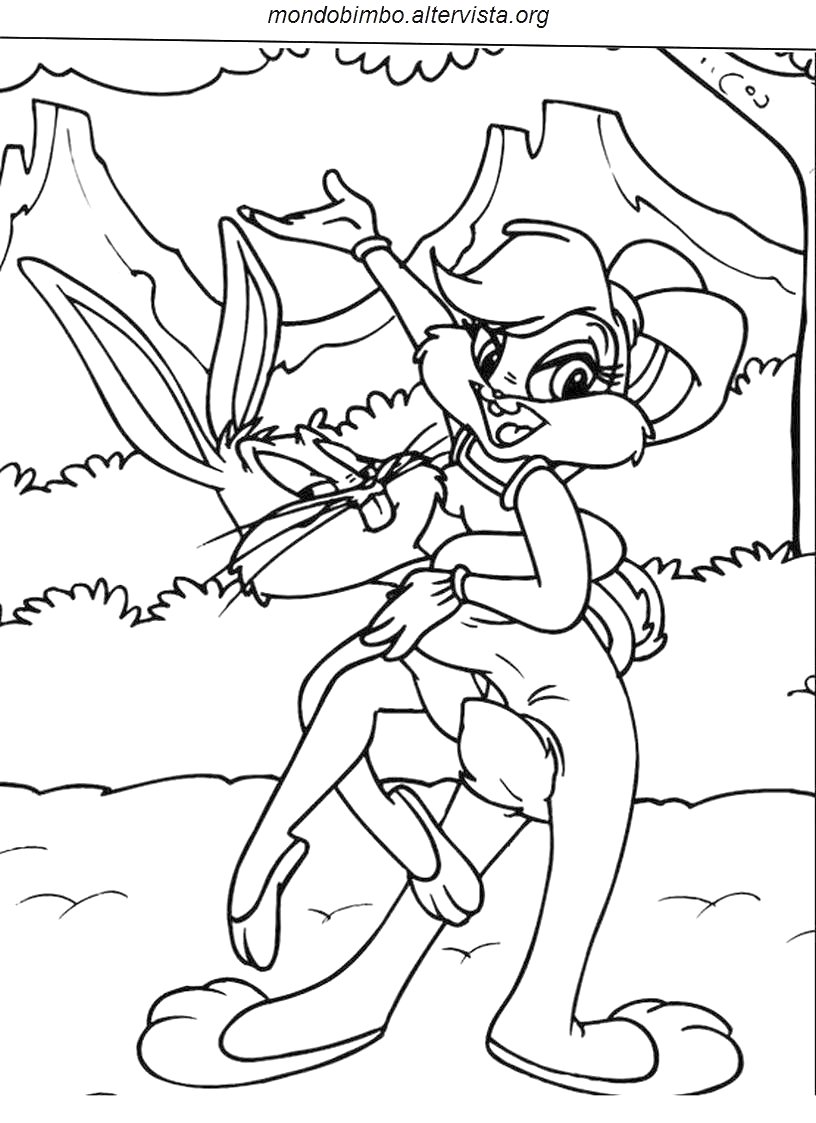 ぬりえページ: バッグス・バニー (アニメキャラクター) #26394 - 無料の印刷可能なぬりえページ