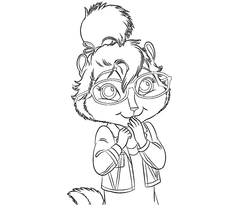 ぬりえページ: Alvinとthe Chipmunks (アニメとアニメーション番組) #128442 - 無料の印刷可能なぬりえページ