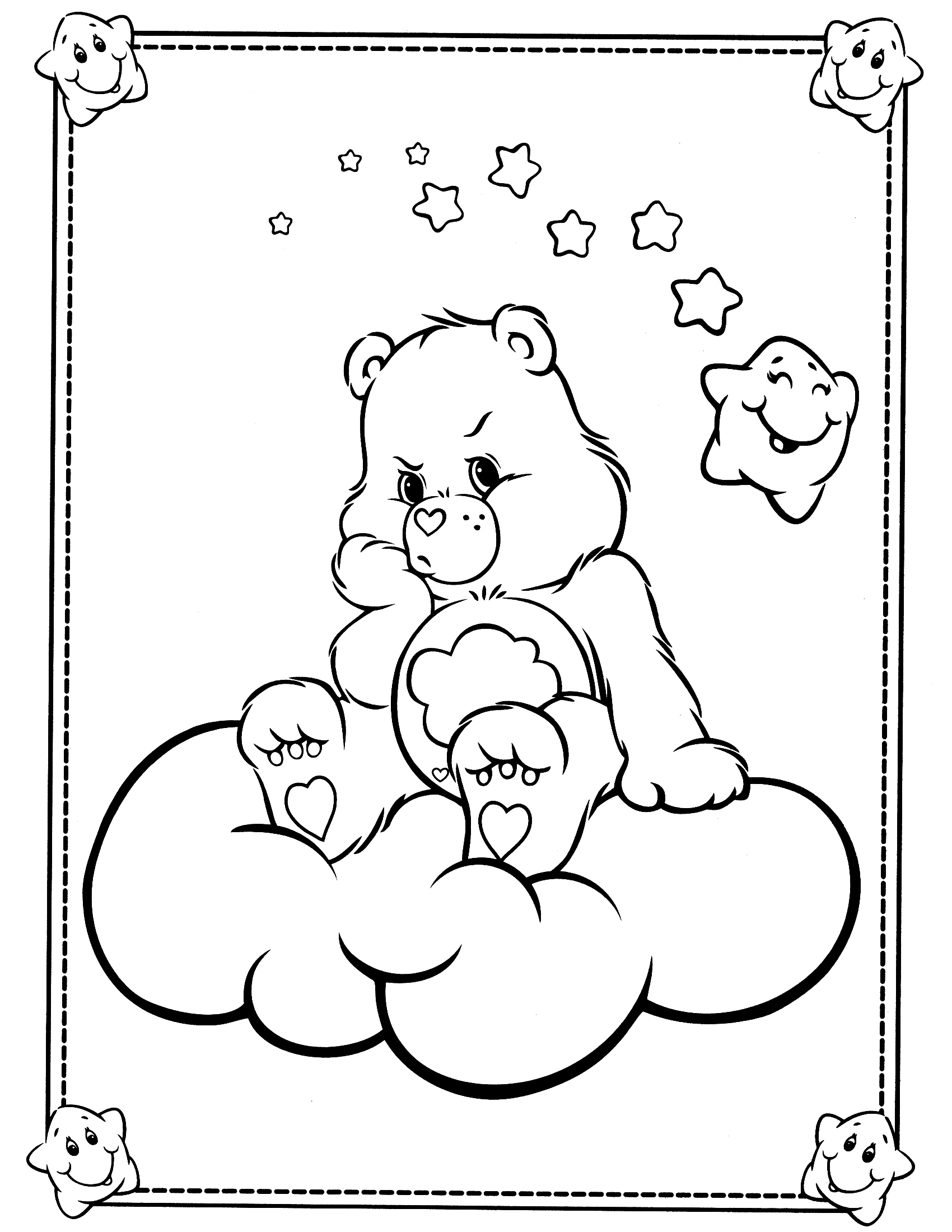 ぬりえページ: Care Bears (アニメとアニメーション番組) #37224 - 無料の印刷可能なぬりえページ