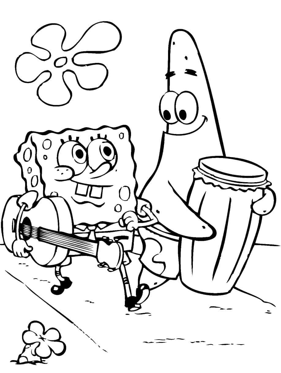 ぬりえページ: SpongeBob SquarePants (アニメとアニメーション番組) #195117 - 無料の印刷可能なぬりえページ