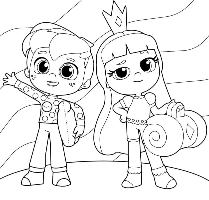 ぬりえページ: Taliaとthe Rainbow Kingdom (アニメとアニメーション番組) #210649 - 無料の印刷可能なぬりえページ