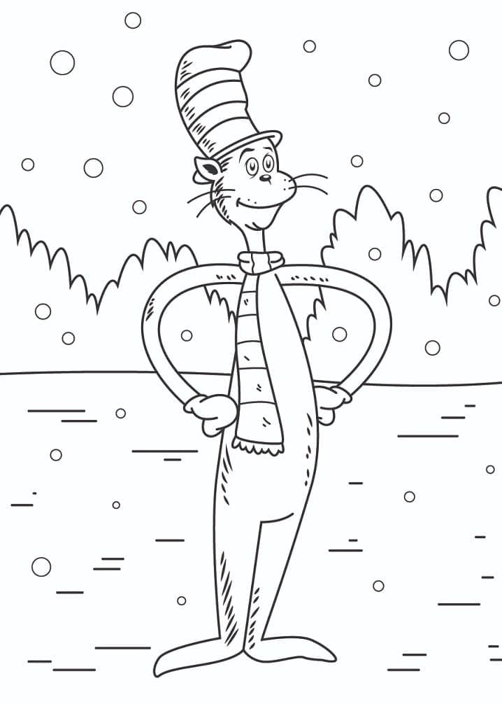 ぬりえページ: The Cat in the Hat (アニメとアニメーション番組) #220516 - 無料の印刷可能なぬりえページ