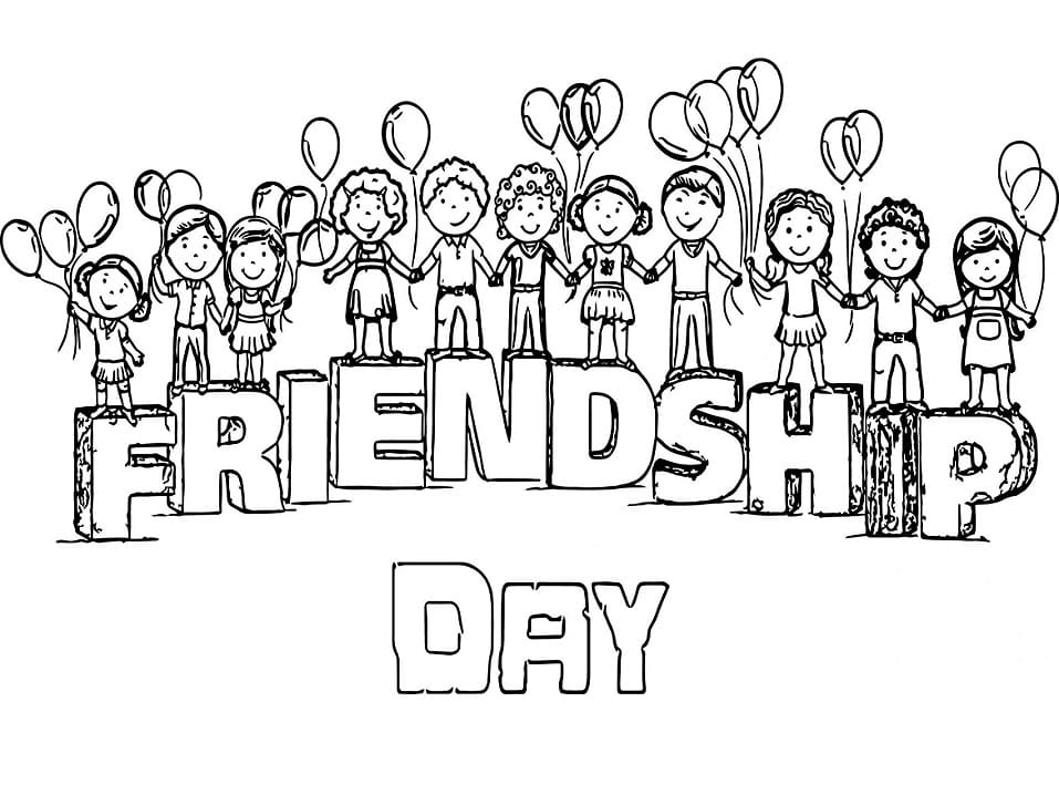 ぬりえページ: 友情 (家族と友達) #193086 - 無料の印刷可能なぬりえページ
