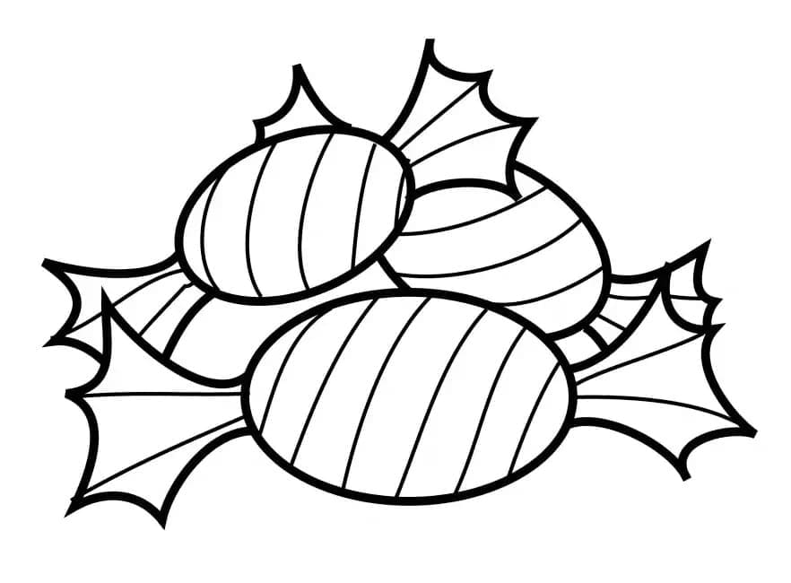 ぬりえページ: キャンディ (食べ物と栄養) #190805 - 無料の印刷可能なぬりえページ