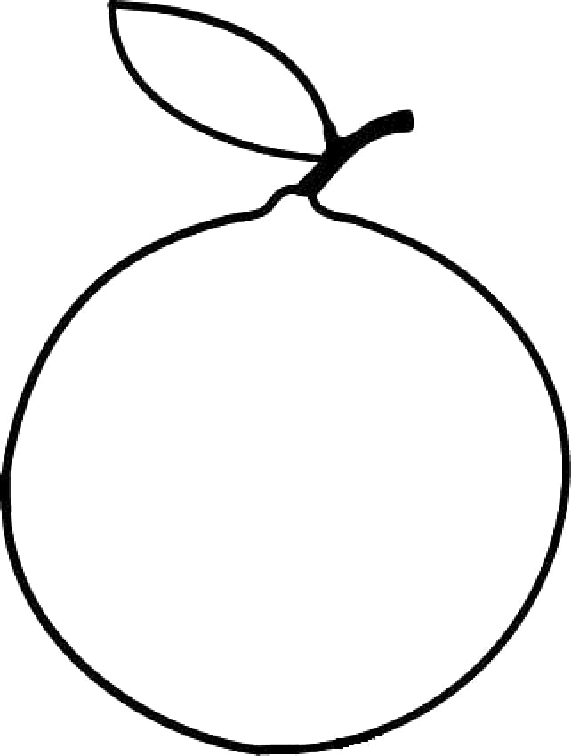 ぬりえページ: オレンジ (食べ物と栄養) #208628 - 無料の印刷可能なぬりえページ