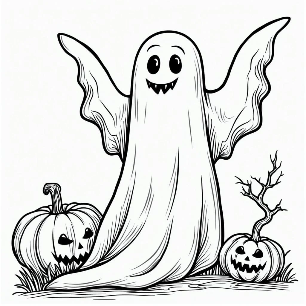 ハロウィンゴーストの無料ぬりえ #216227(祝日とお祝いコレクション) ハロウィンゴーストの無料ぬりえ #216227(祝日とお祝いコレクション)