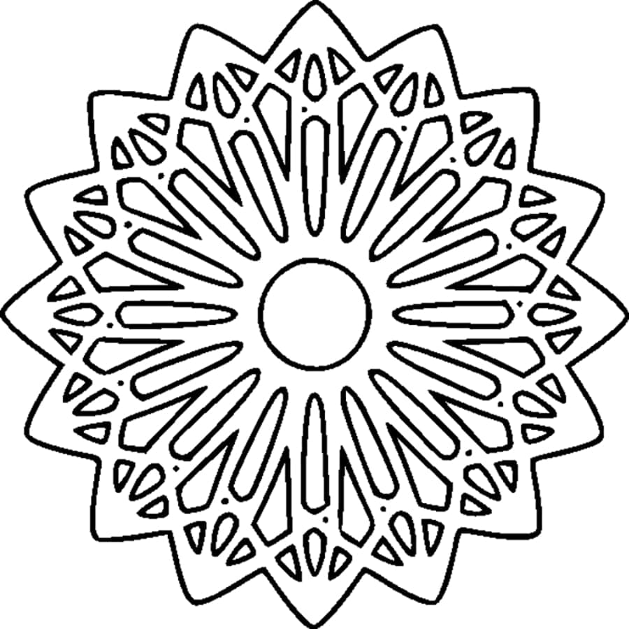 ぬりえページ: 抽象的マンダラ (マンダラ) #193062 - 無料の印刷可能なぬりえページ