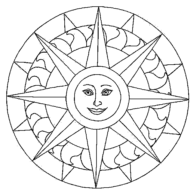 ぬりえページ: 星のマンダラ (マンダラ) #118021 - 無料の印刷可能なぬりえページ