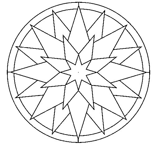 ぬりえページ: 星のマンダラ (マンダラ) #118060 - 無料の印刷可能なぬりえページ