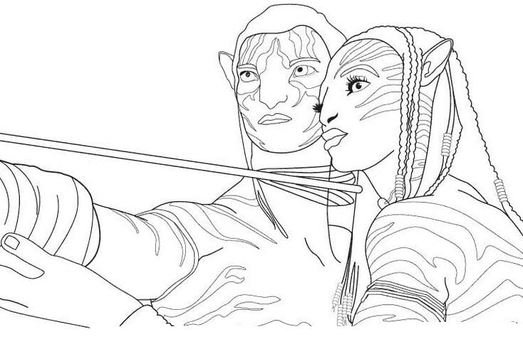 ぬりえページ: アバター (映画とテレビ番組) #184156 - 無料の印刷可能なぬりえページ