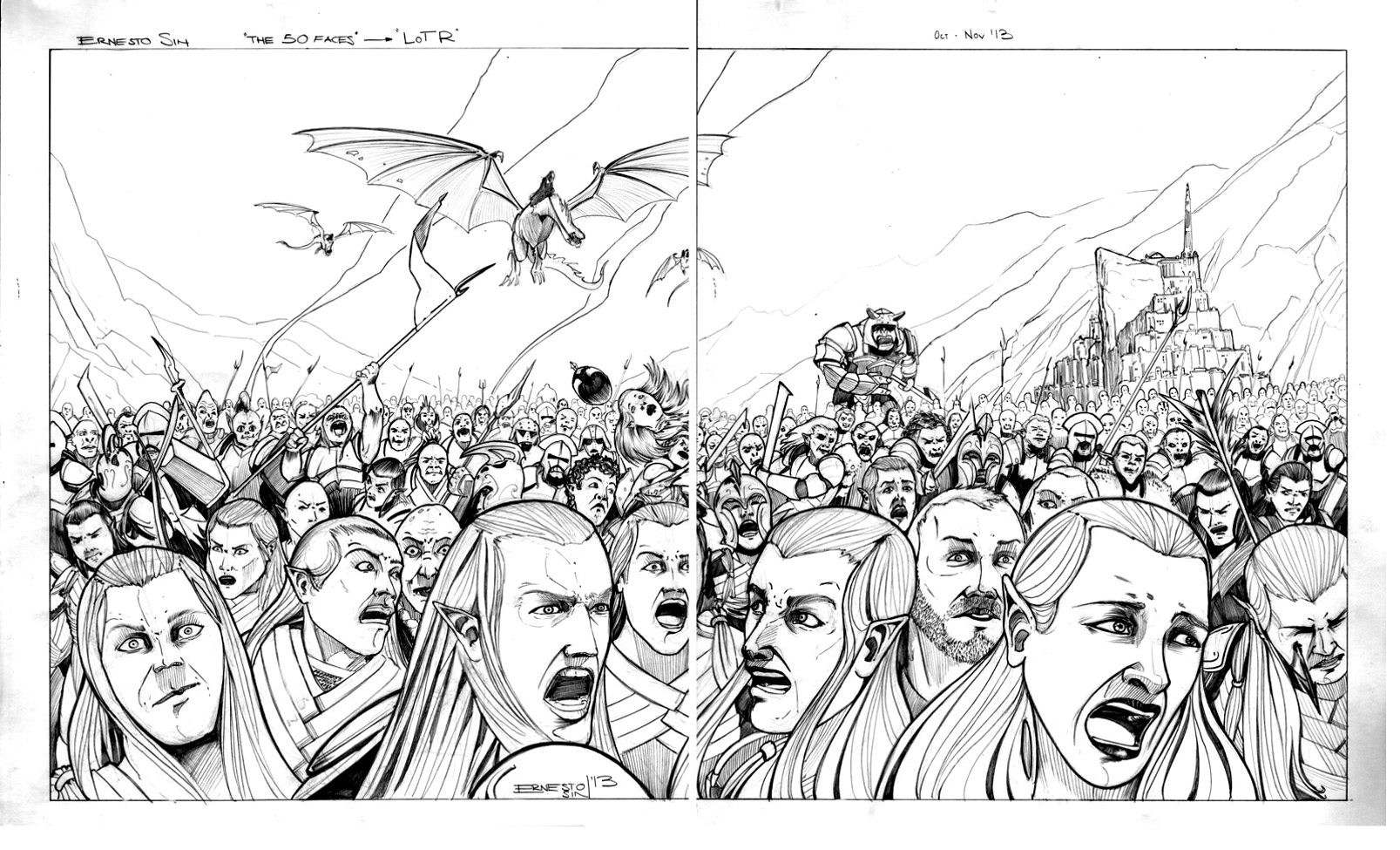 ぬりえページ: ロード・オブ・ザ・リング (映画とテレビ番組) #69917 - 無料の印刷可能なぬりえページ