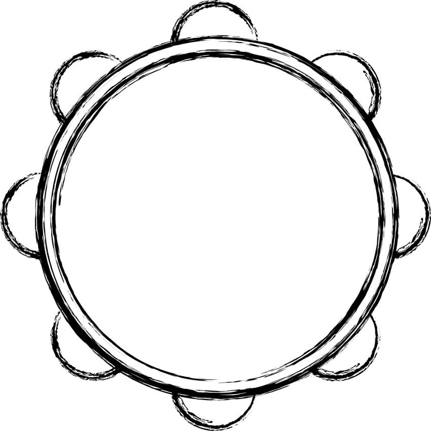 ぬりえページ: タンバリン (音楽) #176916 - 無料の印刷可能なぬりえページ