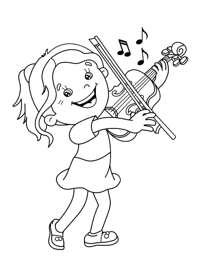 ぬりえページ: バイオリン (音楽) #176931 - 無料の印刷可能なぬりえページ