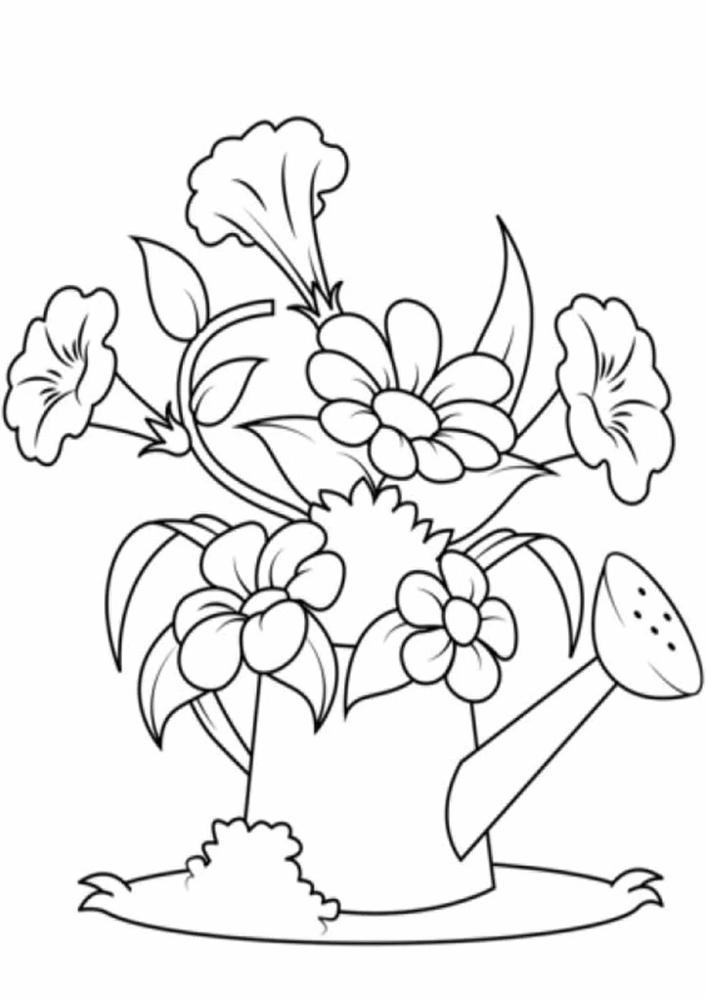 ぬりえページ 花 #170908 (自然と季節) – 無料の印刷可能なぬりえページ