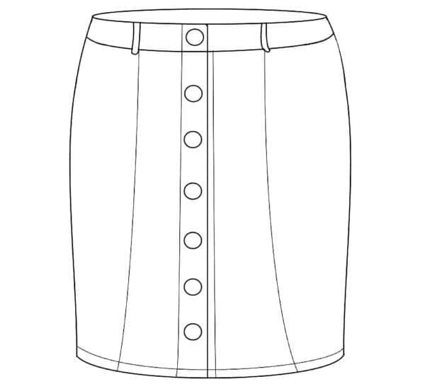 ぬりえページ: スカート (物) #191542 - 無料の印刷可能なぬりえページ