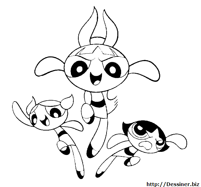 ぬりえページ: パワーパフガールズ (スーパーヒーローとスーパーヴィラン) #39430 - 無料の印刷可能なぬりえページ