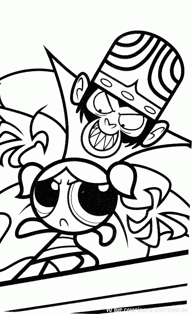 ぬりえページ: パワーパフガールズ (スーパーヒーローとスーパーヴィラン) #39438 - 無料の印刷可能なぬりえページ