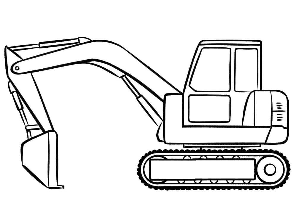 ぬりえページ: ショベルカー (交通) #187904 - 無料の印刷可能なぬりえページ
