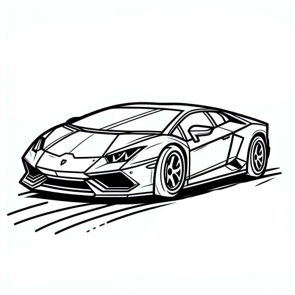 ぬりえページ: Lamborghini (交通) #217281 - 無料の印刷可能なぬりえページ