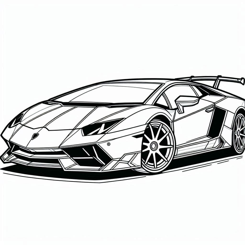 ぬりえページ: Lamborghini (交通) #217285 - 無料の印刷可能なぬりえページ