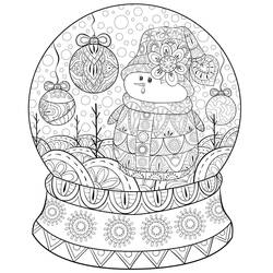 ぬりえページ: 大人のクリスマス (大人の塗り絵) #215677 - 無料の印刷可能なぬりえページ