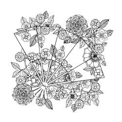 ぬりえページ: 大人の花 (大人の塗り絵) #215540 - 無料の印刷可能なぬりえページ