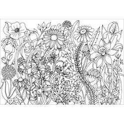 ぬりえページ: 大人の花 (大人の塗り絵) #215558 - 無料の印刷可能なぬりえページ