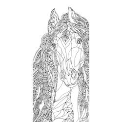 ぬりえページ: 大人の馬 (大人の塗り絵) #200353 - 無料の印刷可能なぬりえページ