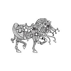 ぬりえページ: 大人の馬 (大人の塗り絵) #200356 - 無料の印刷可能なぬりえページ