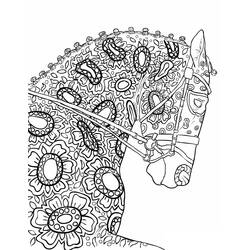 ぬりえページ: 大人の馬 (大人の塗り絵) #200361 - 無料の印刷可能なぬりえページ