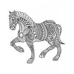 ぬりえページ: 大人の馬 (大人の塗り絵) #200368 - 無料の印刷可能なぬりえページ