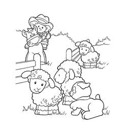 ぬりえページ: 農場の動物 (動物) #21414 - 無料の印刷可能なぬりえページ