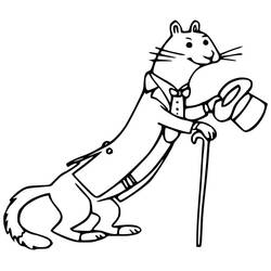 ぬりえページ: フェレット (動物) #205405 - 無料の印刷可能なぬりえページ