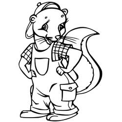 ぬりえページ: フェレット (動物) #205406 - 無料の印刷可能なぬりえページ