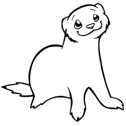 ぬりえページ: フェレット (動物) #205408 - 無料の印刷可能なぬりえページ