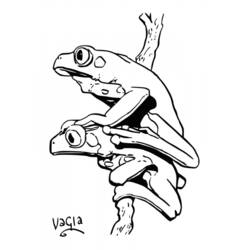 ぬりえページ: カエル (動物) #7720 - 無料の印刷可能なぬりえページ