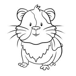 ぬりえページ: モルモット (動物) #211118 - 無料の印刷可能なぬりえページ