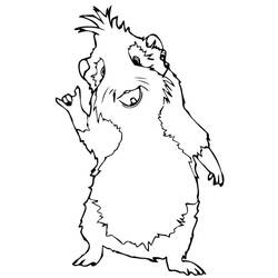 ぬりえページ: モルモット (動物) #211124 - 無料の印刷可能なぬりえページ